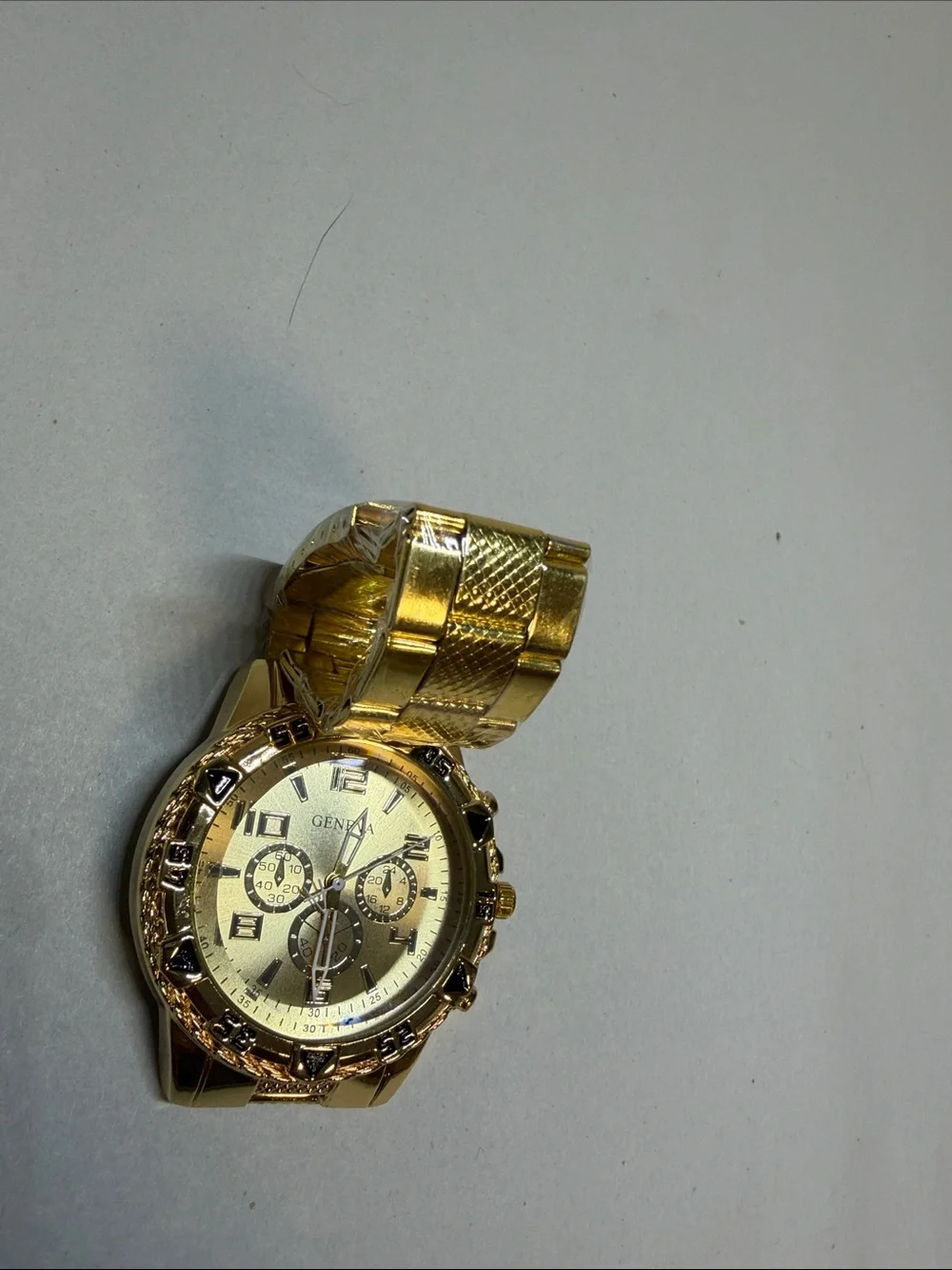Geneva Gold Men's Multi-Function Metal Watch